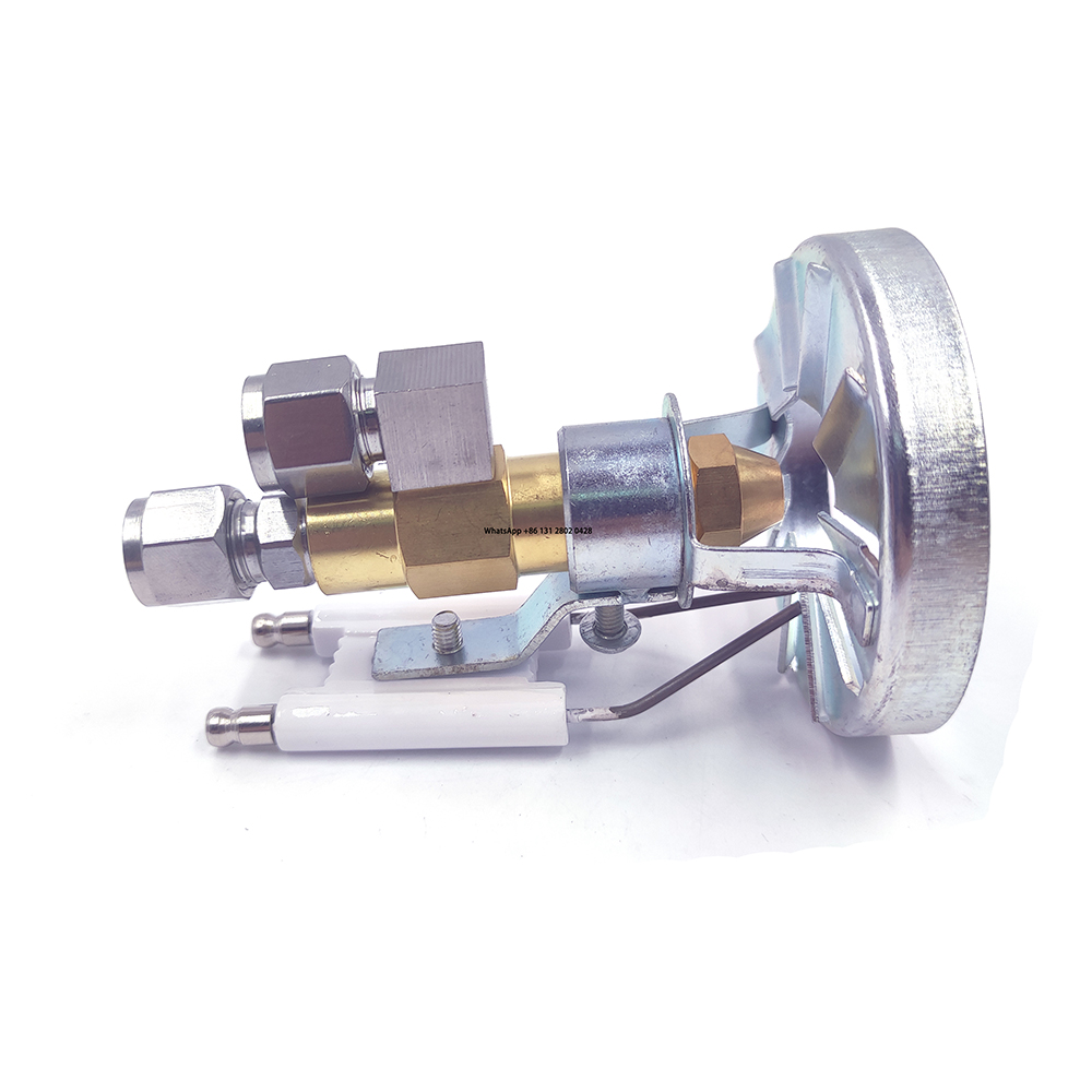 Waste Oil Burner Parts Ceramics Igniter Electrode Burner Flame Ring 74mm Fuel Burner Brass Siphon Air Atomizing Oil Spray Nozzle