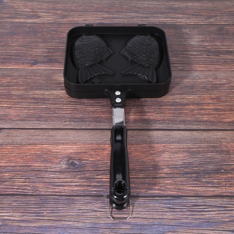 Taiyaki Double Fish Shaped Dessert Waffle Cake Maker Pan Japanese Pancake Double Pan Fry Pan
