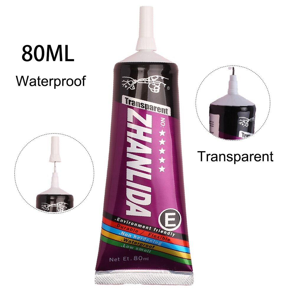 Trasparente 110ML Super T8000 telefono colla T-8000 gomma epossidica legno tessile adesivo scuola diamante gioielli tallone T9000 T7000 T6000