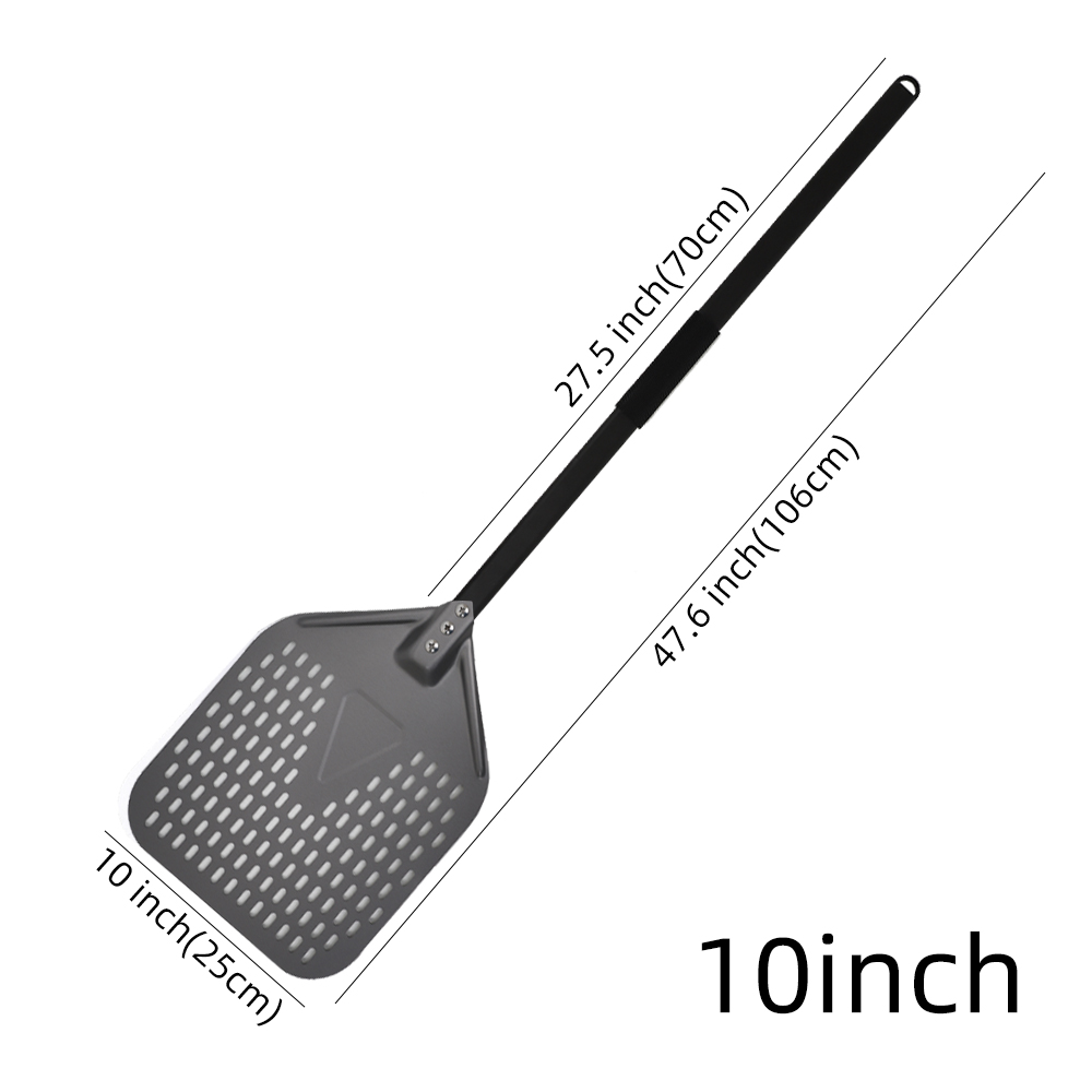 13 14 Inch Long Handle Pizza Peel Paddle Adjustable Turning Shovel Baking Tools Kitchen Utensils Nonstick Pizza Turner for Oven: Orange