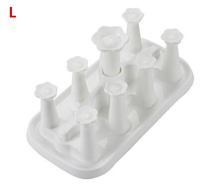 Bloem plastic beker opbergrek bekerhouder huishoudelijke glazen mok lekbak babyfleshouder standaard plank: G