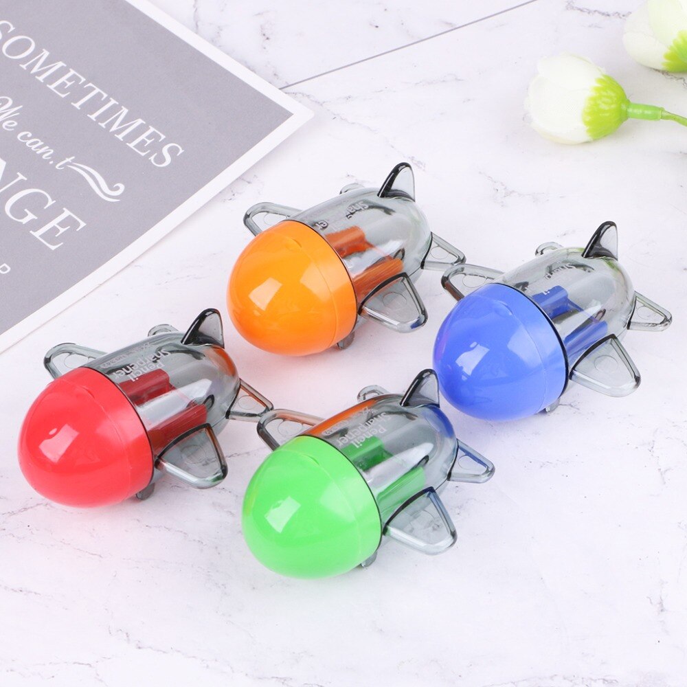 Aircraft Airplane Shape Mechanical Pencil Sharpener Stationery Office School