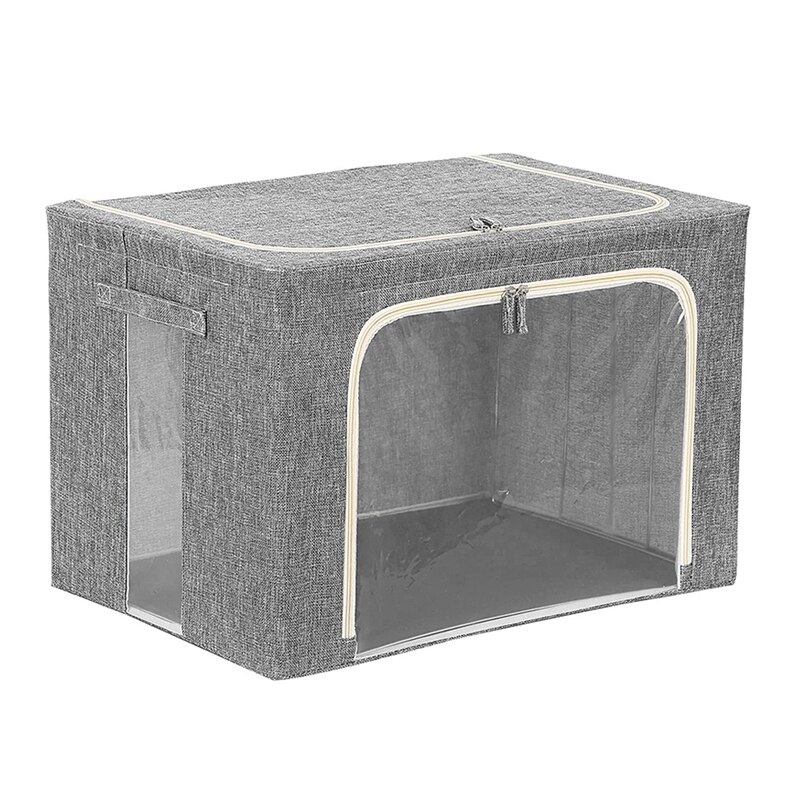 1Pcs Thicken Storage Box Fabric With Cover Fold Baina Box Large Window Clothing Toys Home Storage Box Packing Bag