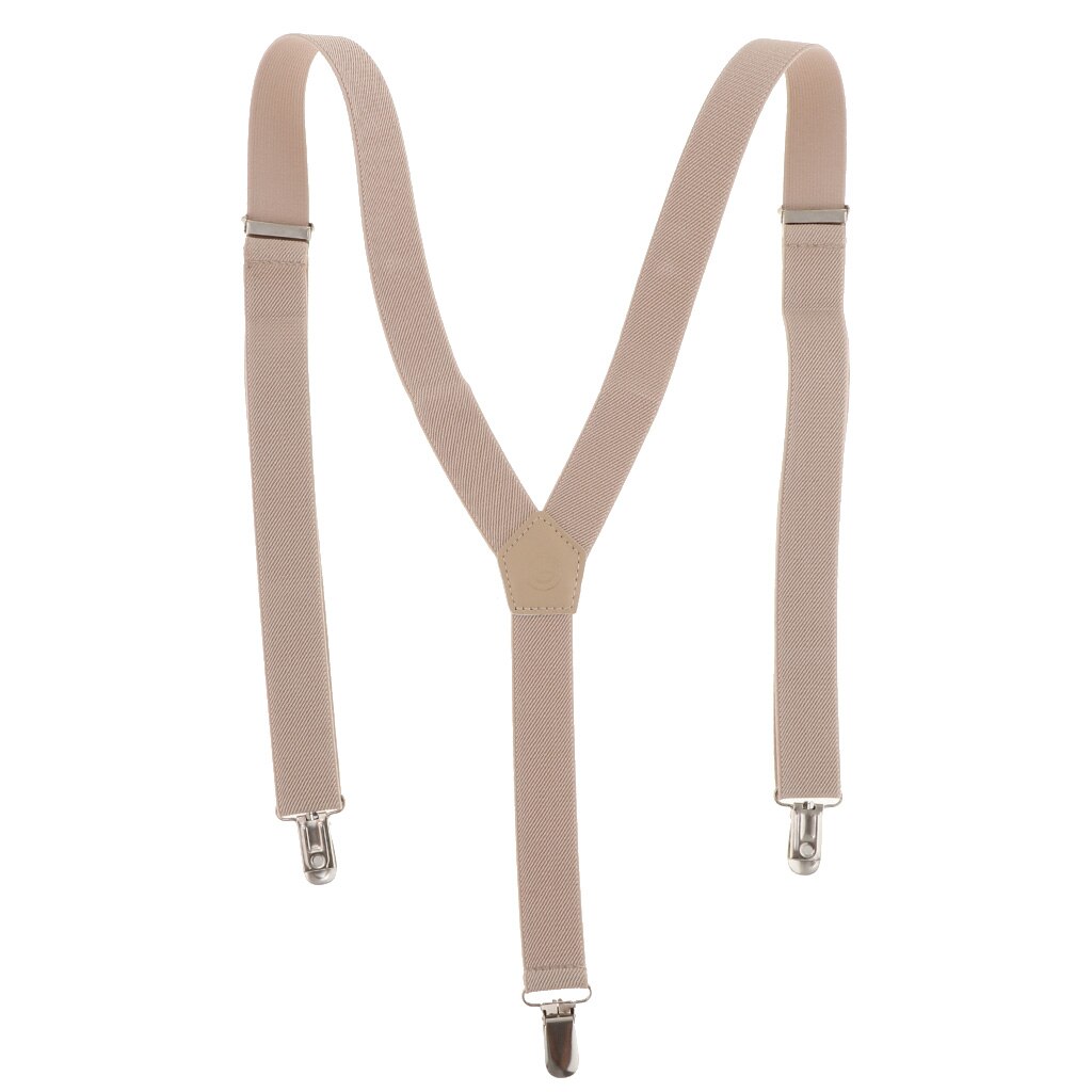 Mens Skinny Suspenders Y Back Wide Elastic Adjustable Trouser Clips Braces for Work Special Event or with Casual Attire