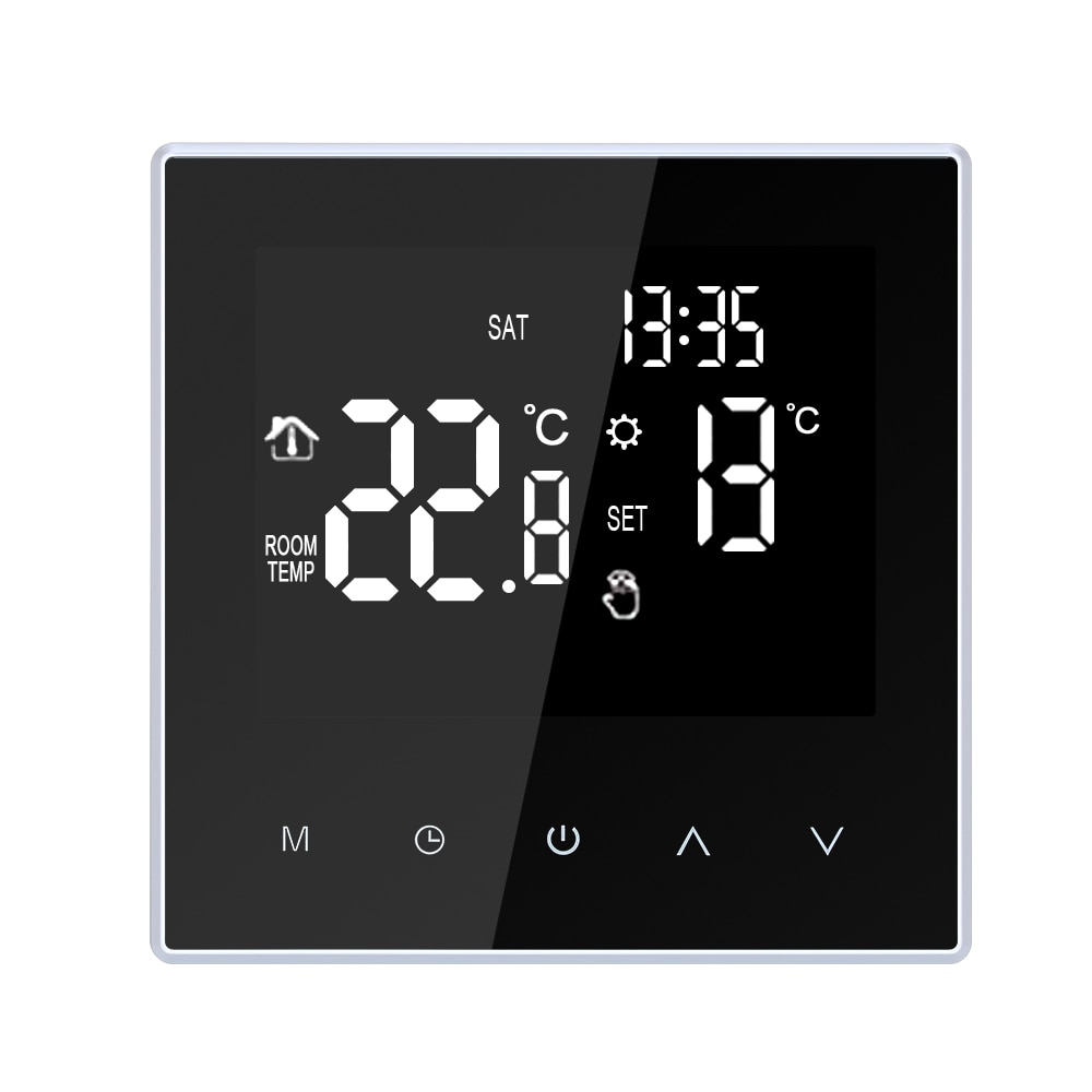 Digitale Temperatuurregelaar Thermostaat Smart Wekelijkse Oplage Programmeerbare Elektrische Vloerverwarming Grote Lcd-scherm 16A