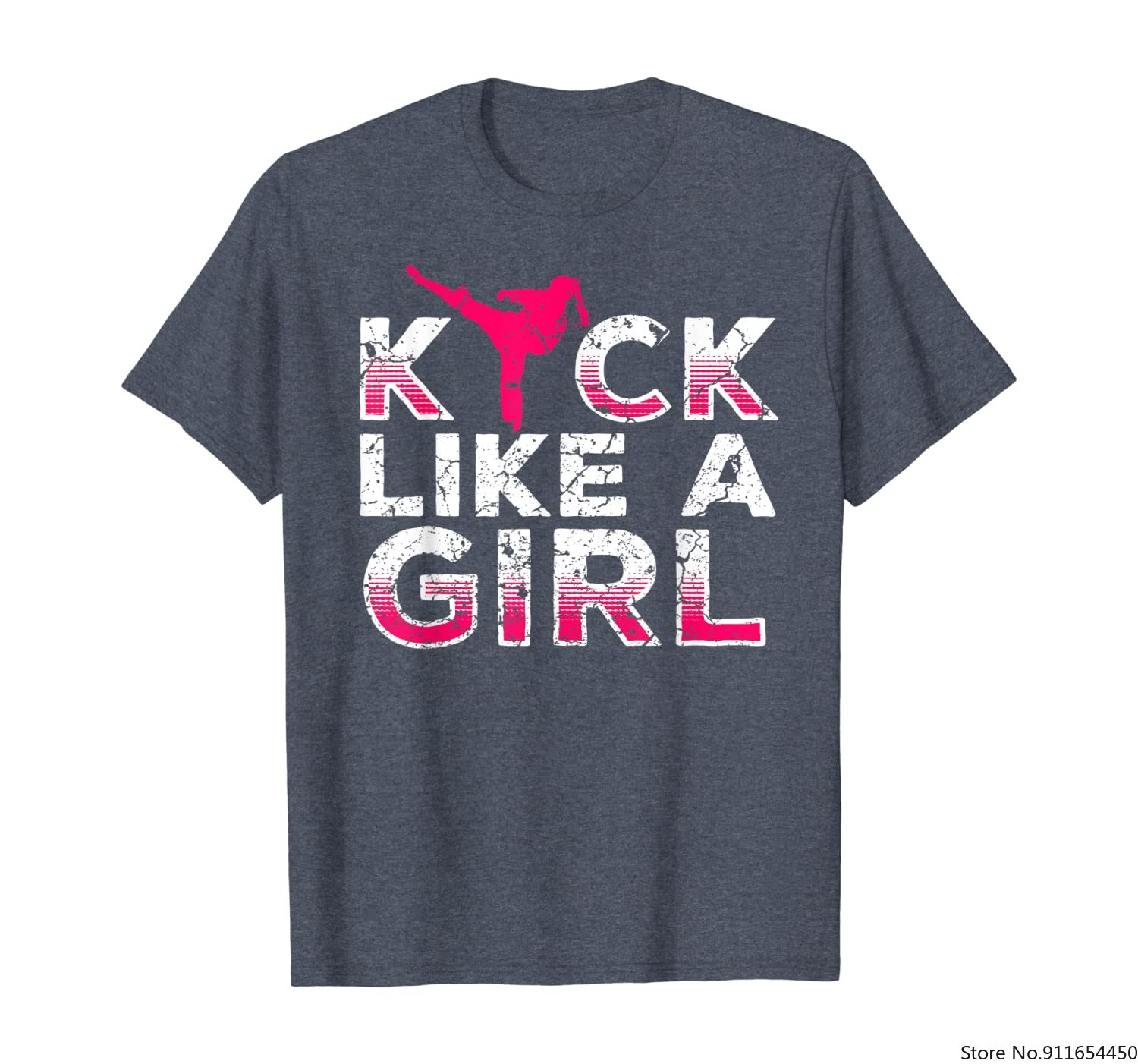 I Kick Like A Girl-Karate Kickboxing Girl T-Shirt