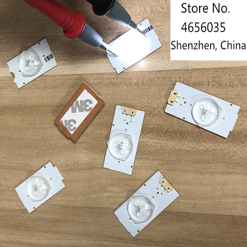 50PCS/Lot 100% Highlight and good 3V SMD Lamp Beads with Optical Lens Fliter for 32-65 inch LED TV Repair