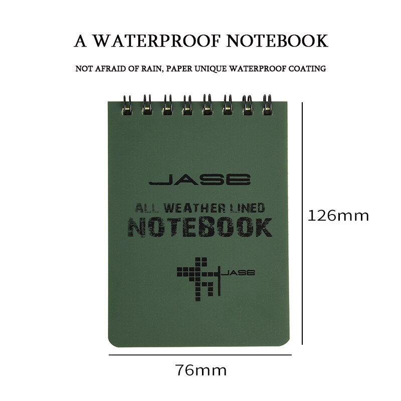 Outdoor waterproof pad this camouflage PVC waterproof notebook all-weather rain proof outdoor notepad coil book ежедневник agend