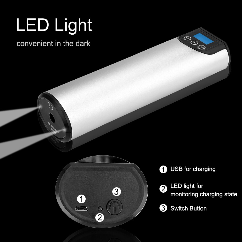 150PSI Oplaadbare Luchtpomp Dc 12V Bandenpomp Draadloze Compressor Digitale Autoband Pomp Voor Auto Fiets Banden Ballen draagbare