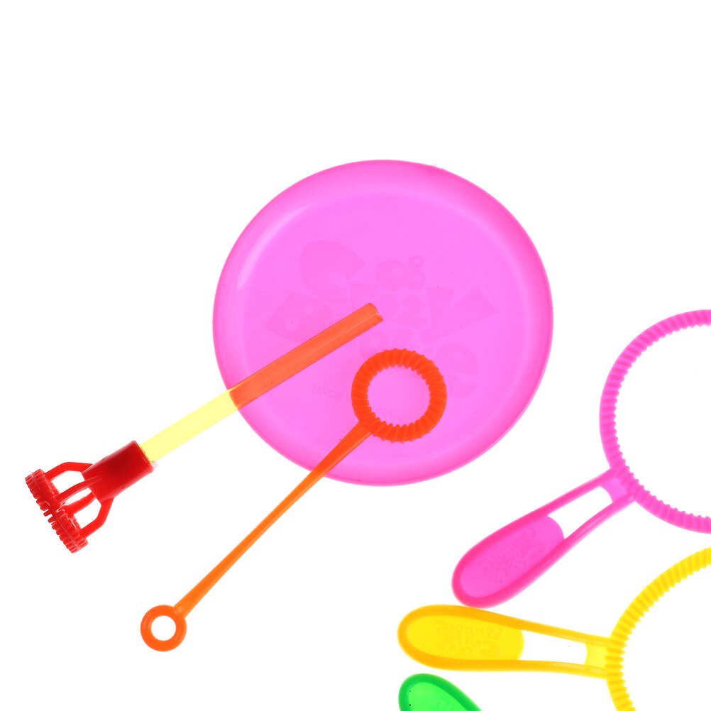 6 pz/lotto Che Soffia Bolla di Sapone di Strumenti giocattolo Bolla Spiedi impostato tutto'aperto giocattoli Della Bolla per i bambini