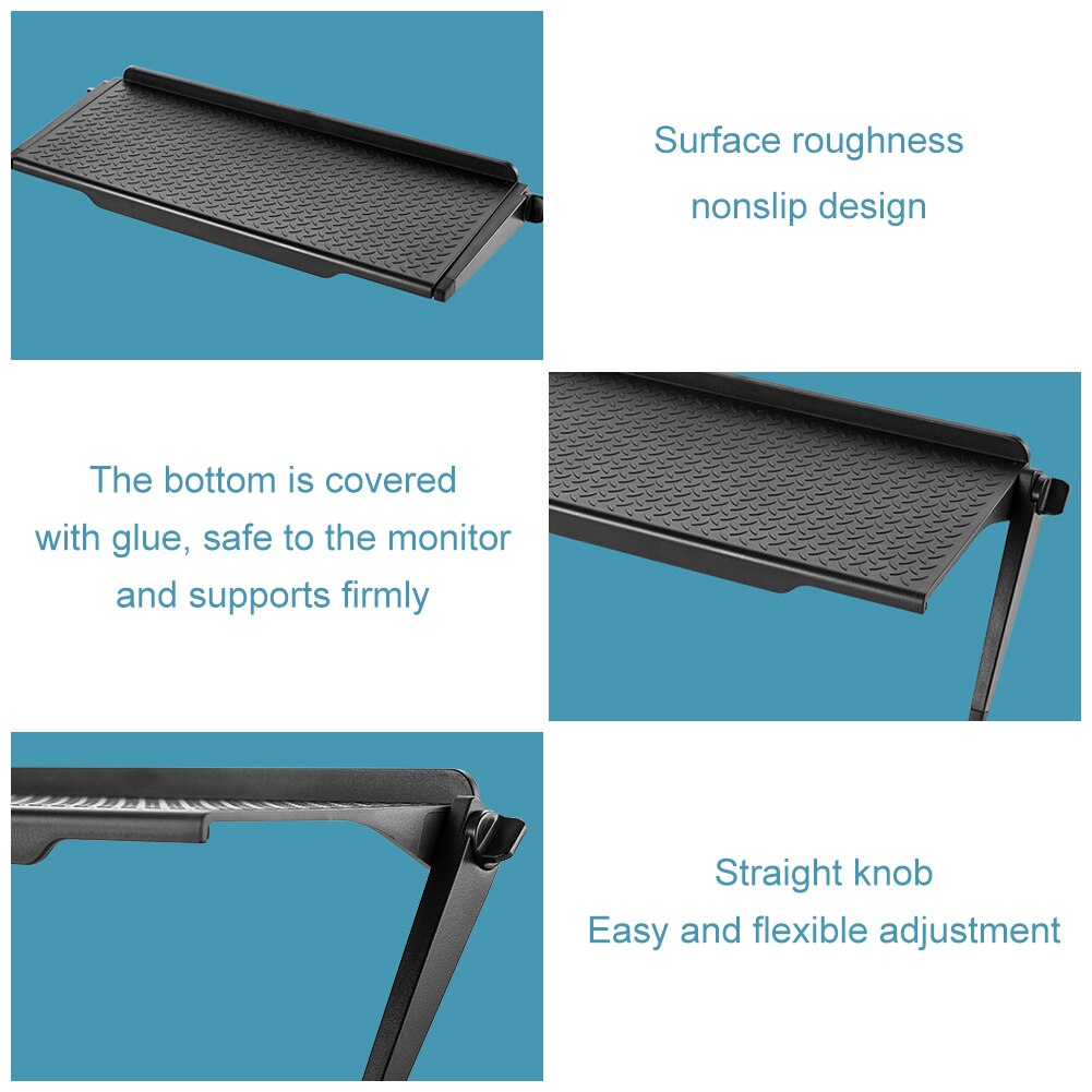 TV Top Shelf Adjustable Screen Top Shelf Easy Mount TV Top Storage Bracket Computer Screen Display Shelf