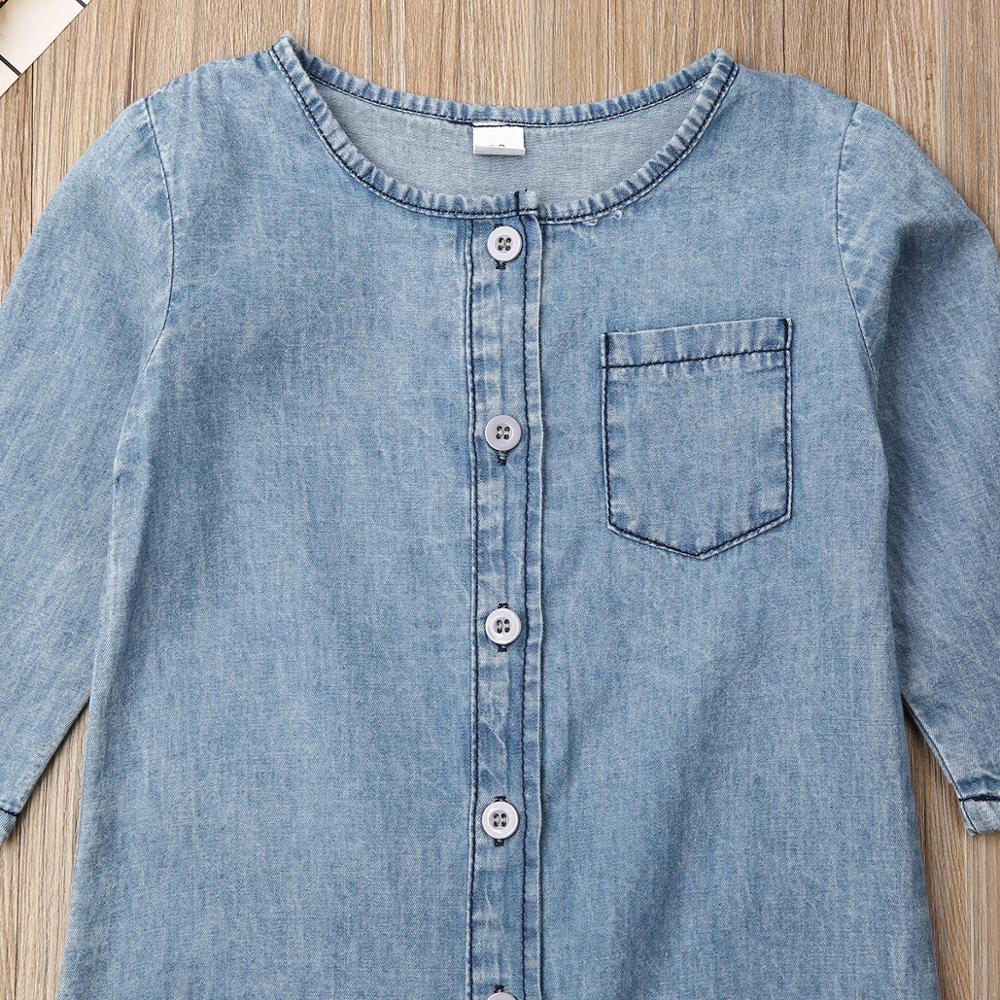 2020 outono inverno recém-nascido macacão da criança dos miúdos do bebê roupas da menina do menino denim macacão manga longa botão macacão