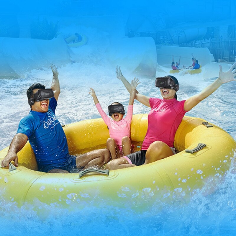 SHINECON 3D VR Glasses 5Th Generations 3D Cardboard Helmet Virtual Reality VR Glasses with Stereo Headphones for Mobile Phone