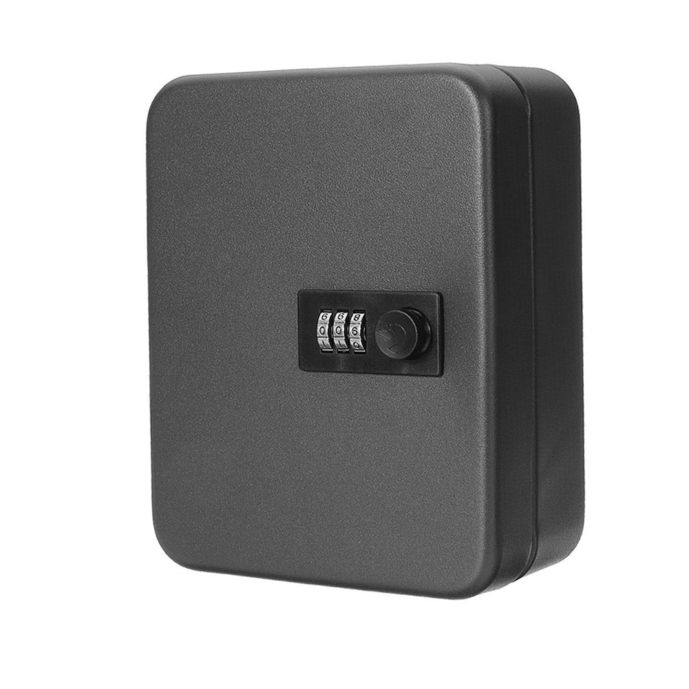 Home Car Resettable Code Office Password Combination Lock Organizer Key Safe Box Lockable Wall Mounted Metal
