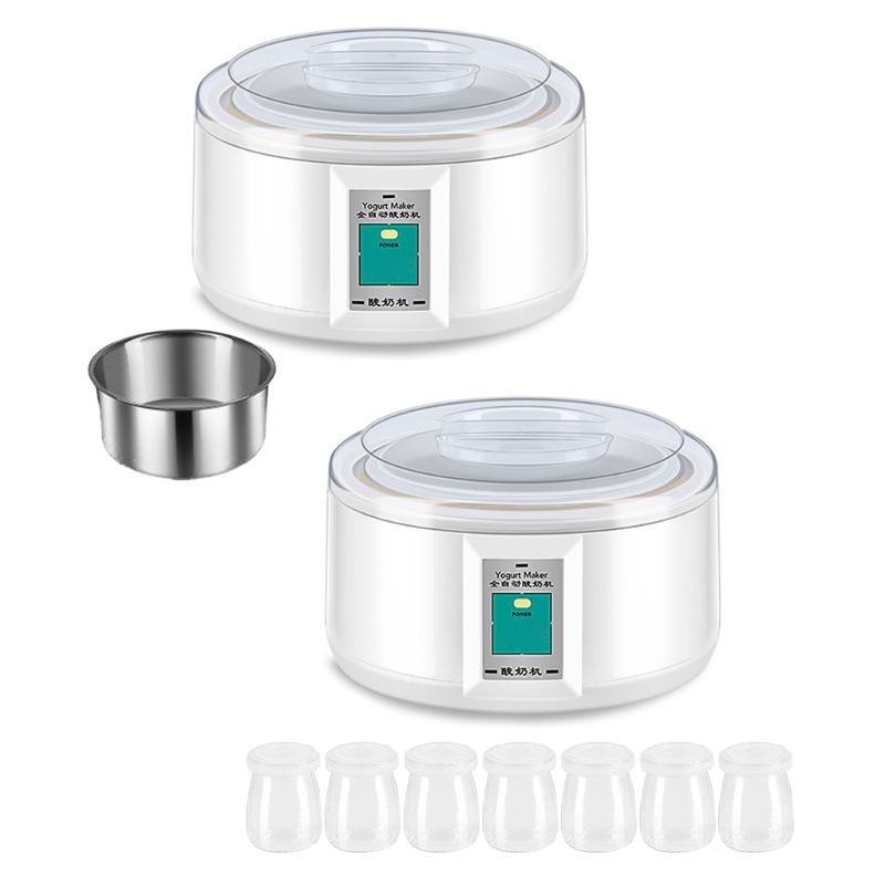 Elektrisk 1.5l yoghurt maker automatisk diy værktøj yoghurt container hjem køkken