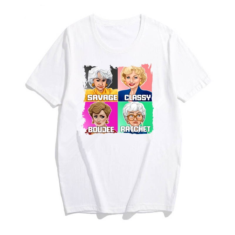 Savage – Tee-Shirt pour filles dorées, humoristique, classe, Boujee, rachetet, avec télévision des années 80, Sitcom, pour meilleur ami