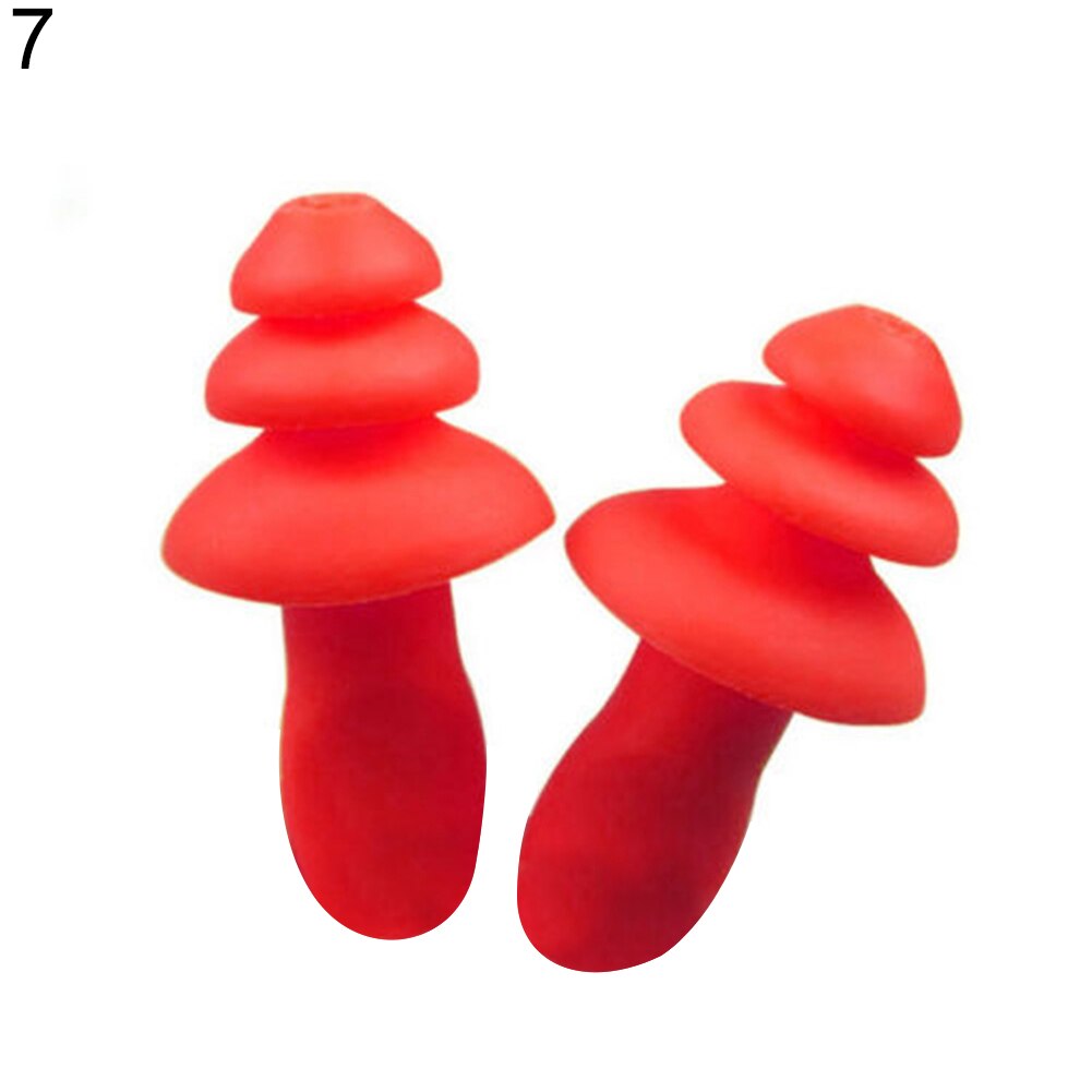1 Pair Silicone Ear Plugs Comfortable Anti Noise Snore Study Sleep Earplugs Sound Defenders Protector Earplugs For Travel