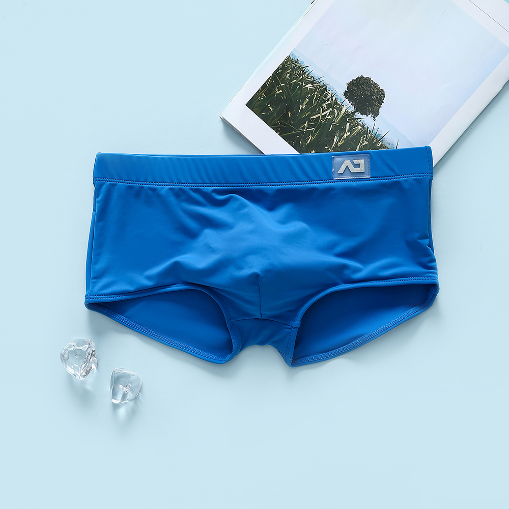 Cueca boxer masculina, calção de banho, estiramento, esportes, confortável, antibacteriano, respirável, impressão, cuecas jovens: XL / CÉU AZUL