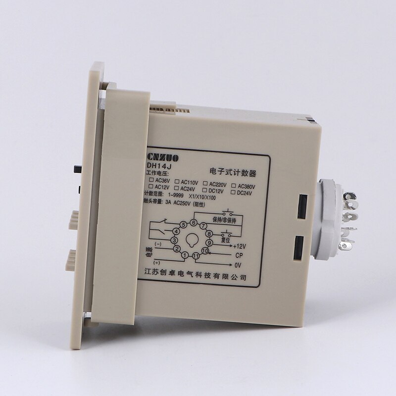 Custom DH14J prefabricated counting relay, punching machine counting relay, tin foil machine counting relay