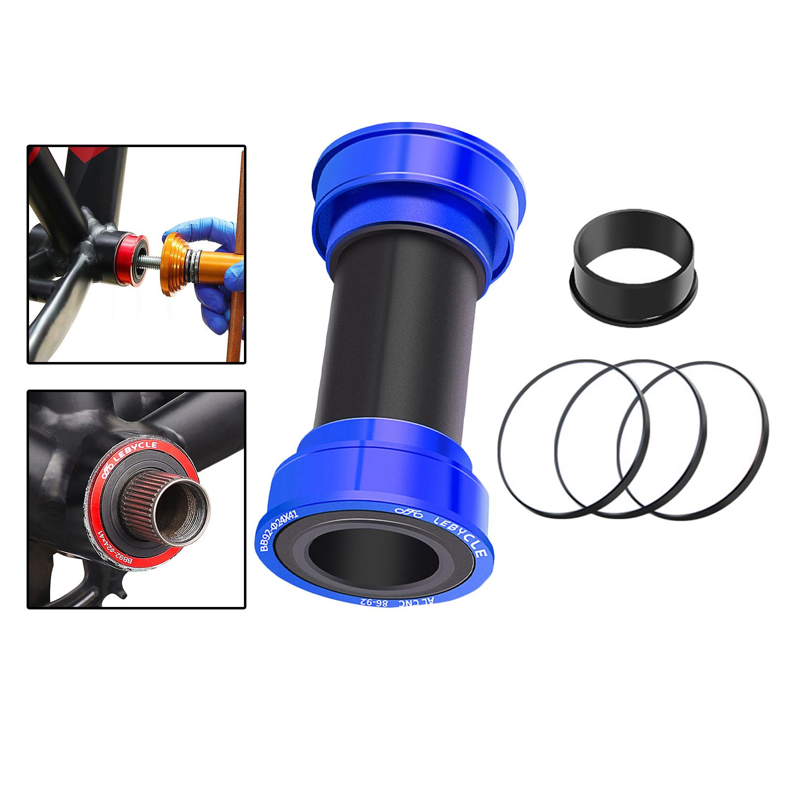Lightweight Bike Bottom Bracket MTB Mountain Bike BB Replacement High Strength Steel Bearing Bottom Brackets Repairing Parts: Blue