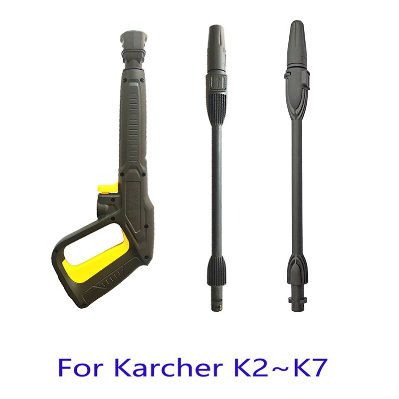 High Pressure Power Washer for Karcher K2~K7 Car Accessories Spray Nozzle Lance Turbo Fan Jet Rod 6M 10M Hose for Car Cleaning: white