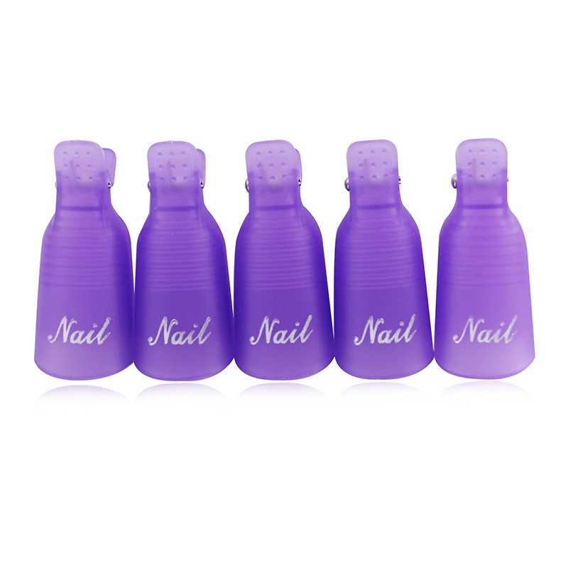 Recycle Easy Nail Removal Second Generation Nail Removal Set Nail Removal Glue Finger Sleeve Nail Tool 10 Sets: purple