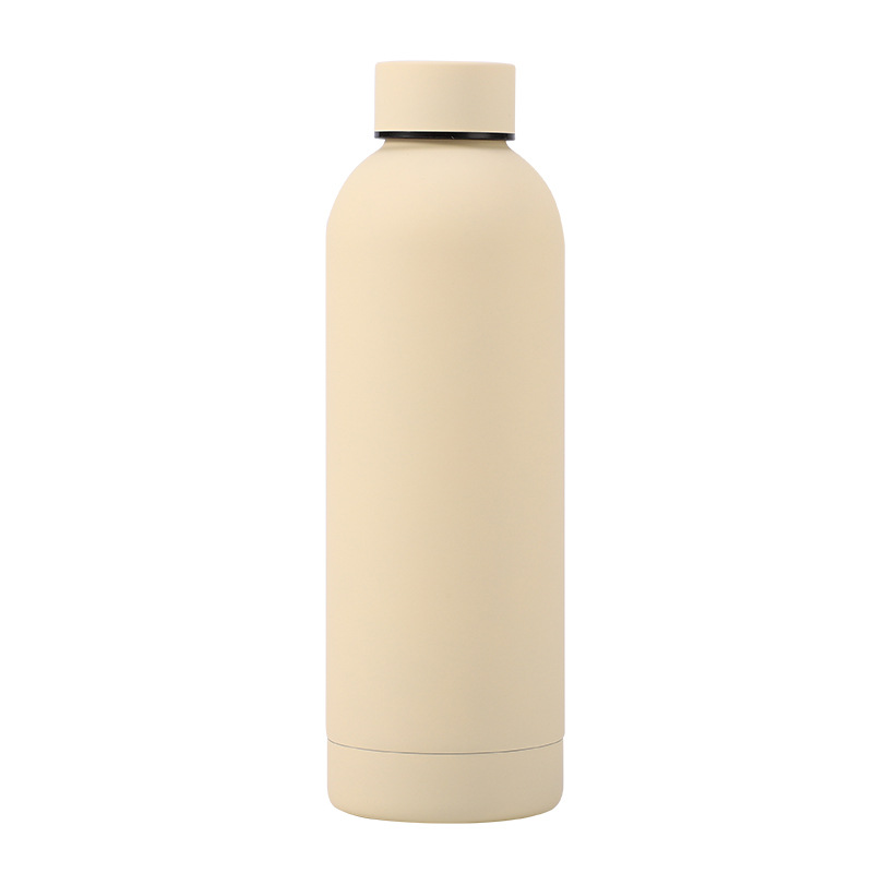 Rostfritt stål 500ml liten munflaska utomhus sportbil bärbar termoskopp kallvattenflaska: Vinröd / 750ml