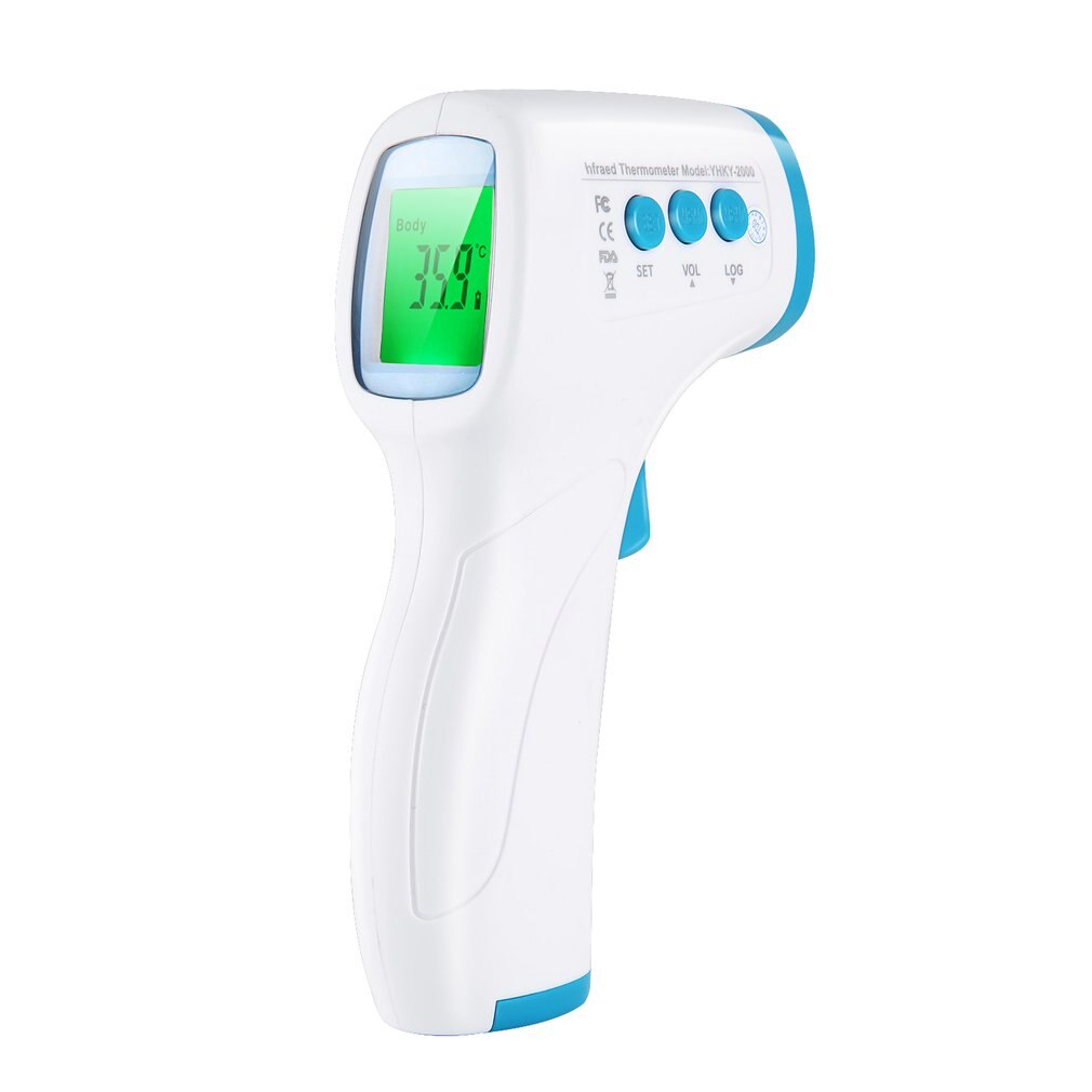 Infrarood Thermometer Digitale Handheld Infrarood Thermometer Hoge Precisie Maatregelen Digitale Thermometers Voor Volwassenen En Baby 'S: blue