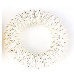 Vinger Ring Toy Stress Relief Spiky Zintuiglijke Lente Vingers Ringen Autisme Anti Speelgoed Stress Kids Vinger Acupressuur Bericht Ring: SILVER