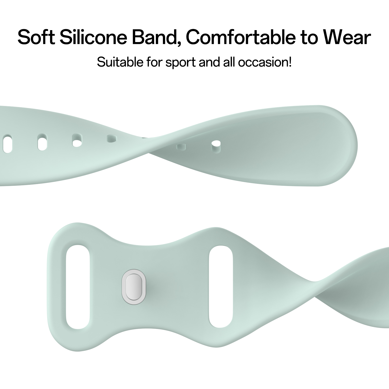 Blød Silikone Rem til Huawei Band 9 8 - Sport Åndbar Urrem Udskiftning Armbånd