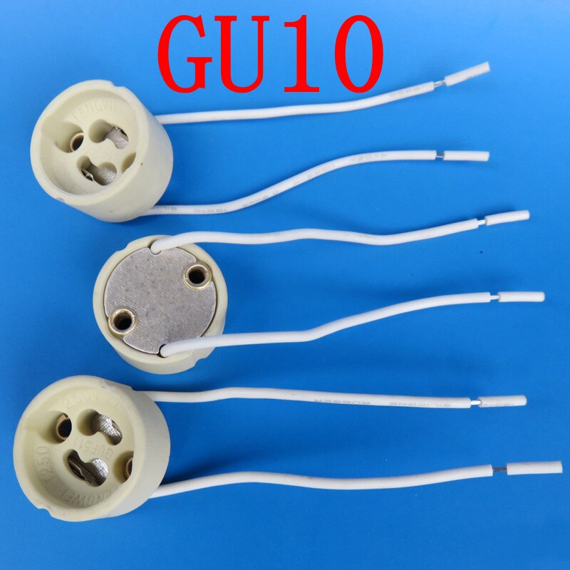 Lamp Holder G4 G5.3 G9 GU10 MR11 MR16 T5 T8 Halogen Lampholder Porcelain Ceramic Socket Fluorescent Light LED Bulb Base: GU10