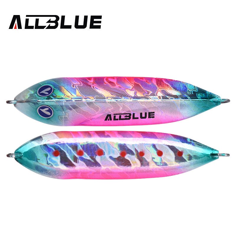ALLBLUE SEABLUE Metal Jig Spoon 25G 40G 60G Artificial Bait Shore Fishing Jigging Lead Fish Sea Bass Fishing Lure: Color H / 25g