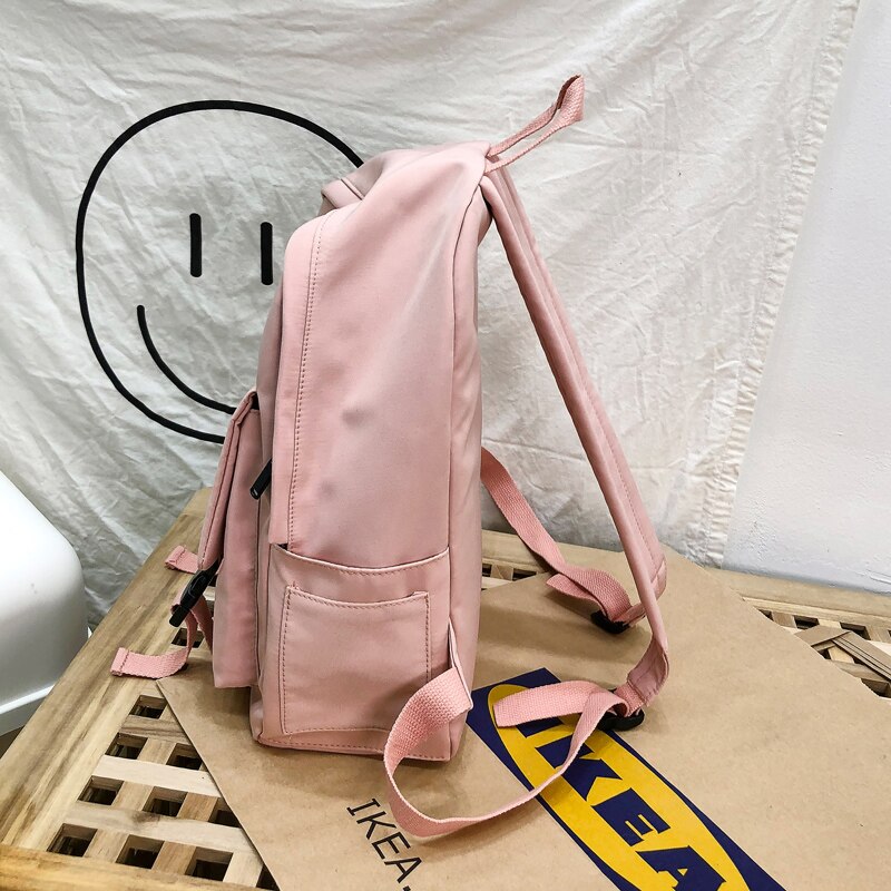 Backpack Women Backpack Women Shoulder Bag solid color School Bag For Teenage Girl Children Backpacks Travel Bag