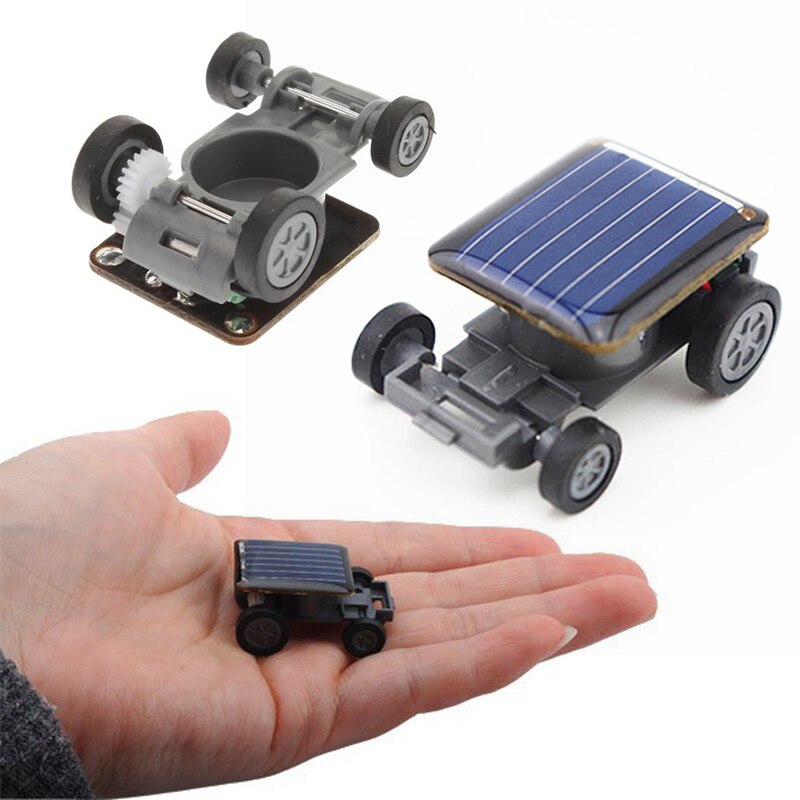 1Pc Mini Solar Auto Speelgoed Gadget Kleinste Solar Power Car Racer Educatieve Zonne-energie Speelgoed Energia Solar Kinderen Speelgoed cricket