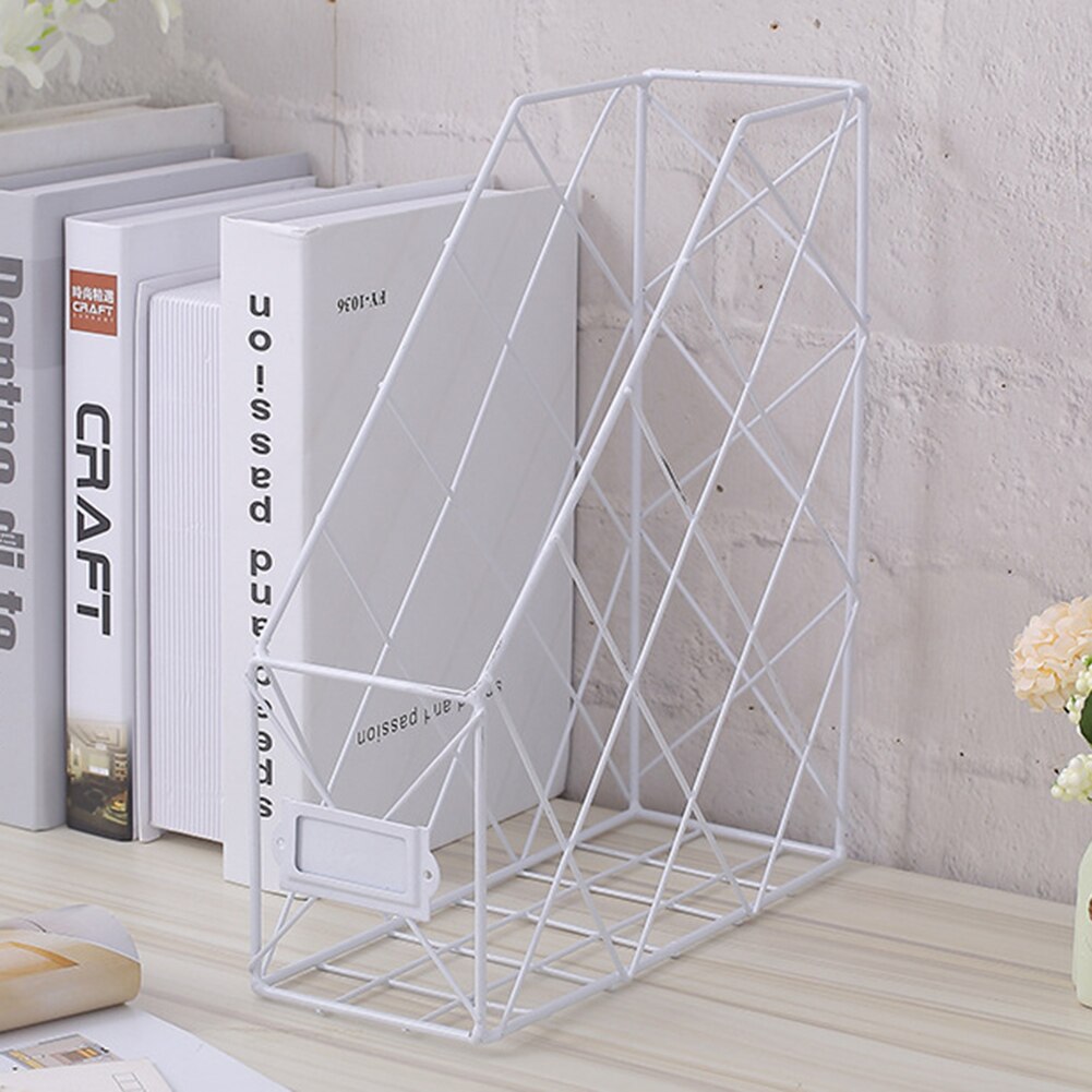 Book File Stand Iron Desktop Multi-layerBook File Stand Magazine Rack Cosmetic Storage Rack DU55