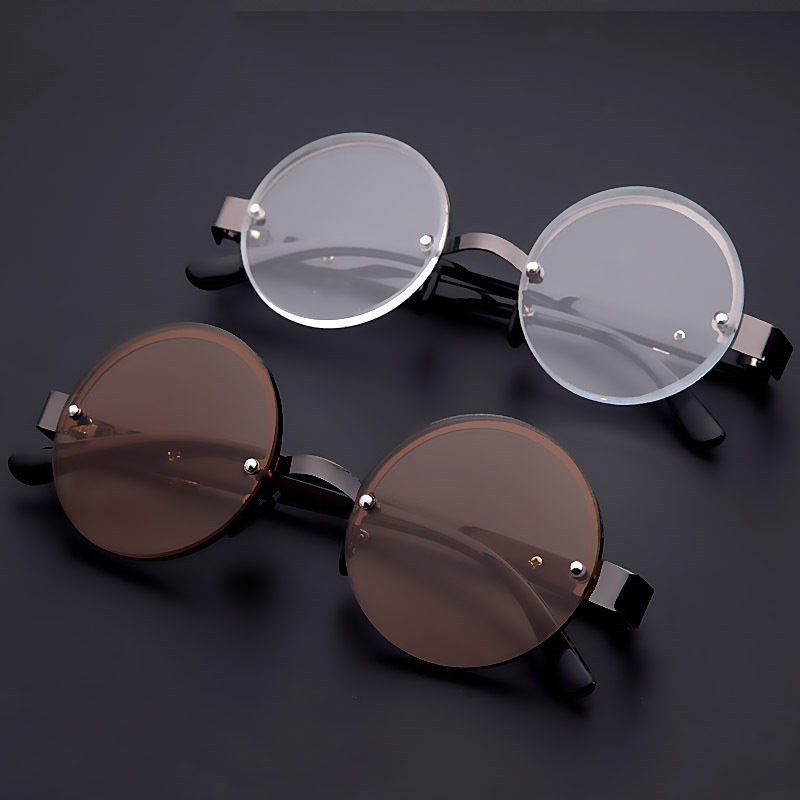Lunettes de lecture Anti-fatigue verre cristal naturel pierre presbytie lunettes mâle haute définition rond marron lunettes de lecture