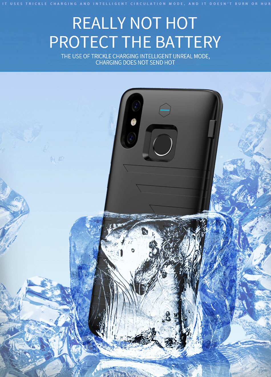 Funda de batería para Xiaomi Mi 8, 6800mah, Ultra cargador para teléfono inteligente Xiaomi Mi8 SE