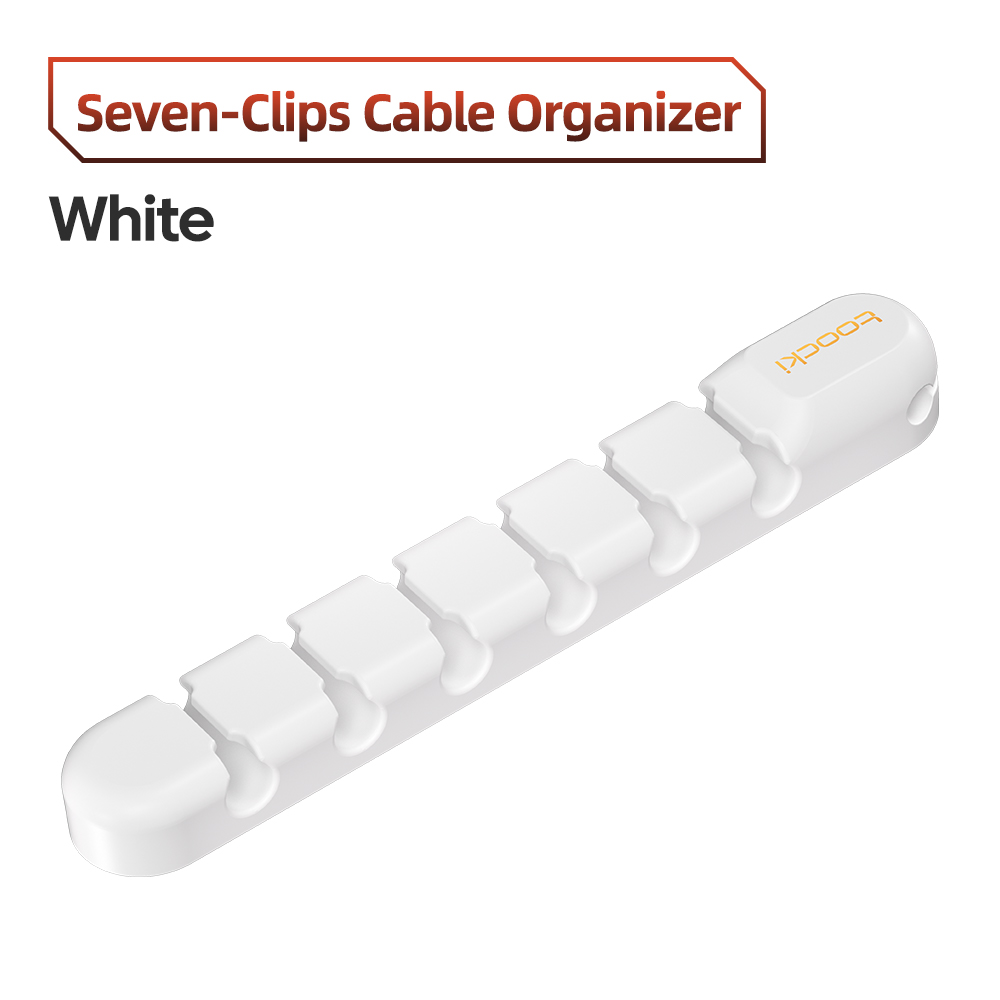 Toocki kabel organisator management loch halter usb desktop silikon wickler flexible kabel management clips für maus tastatur: Rot
