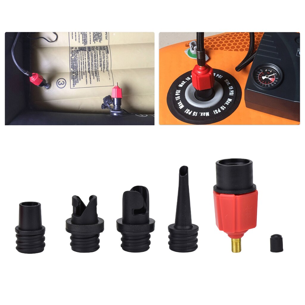 Pomp Adapter 4-In-1 Rubber Vlot Air Valve Adapter Rubberboot Opblazen Tool