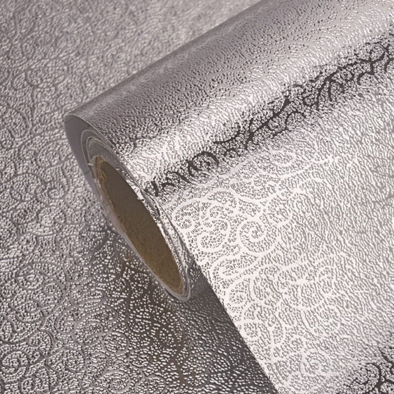 Keuken Olie-Proof Stickers Zelfklevende Verdikte Kasten Vochtbestendige Aluminiumfolie Keuken Hoge Temperatuur Papier