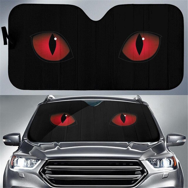 Car Windshield Sun Shade Evil Eye Print Sunshade Car Shield Shade Visor Cover Foldable Auto Accessories for Car Truck SUV: HTQ396HC