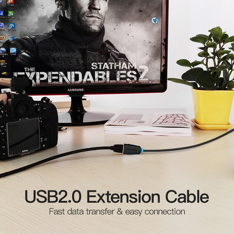 Vention USB Extension Cable USB 3.0 Cable for Camera PC PS4 Xbox Smart TV High Speed Charger&amp;Data USB 3.0 2.0 Cable Extender