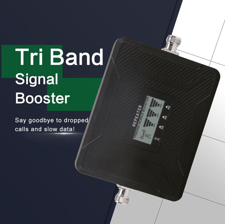 Amplificateur de Signal 4g pour téléphone portable, répéteur de Communication, Tri-bande, 900, 1800, 2100, B8, B3, B1, 65db