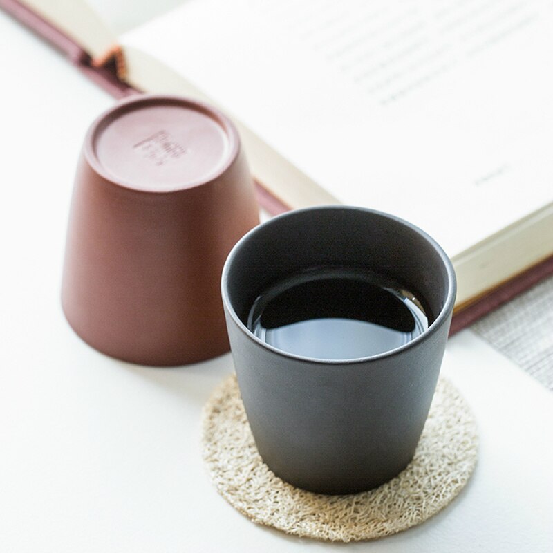 CHANSHOVA-taza de té de cerámica de arcilla púrpura de estilo retro chino, pequeñas tazas de café, juego de té sencillo, 100ml, H549