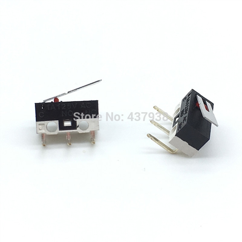 10 pcs Eindschakelaar Drukknop 1A 125 V AC Muis Switch 3 Pins Micro Schakelaar