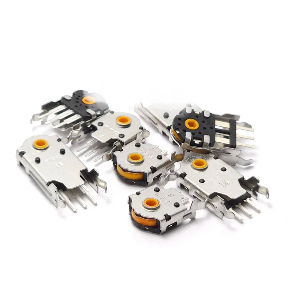 TTC 7/8/9/10/11/12/13/14/15/16 mm rotierend Maus scrollen Gold Rad Encoder mit 1,74 mm Lochmarkierung, 20–40 g Kraft für PC-Maus