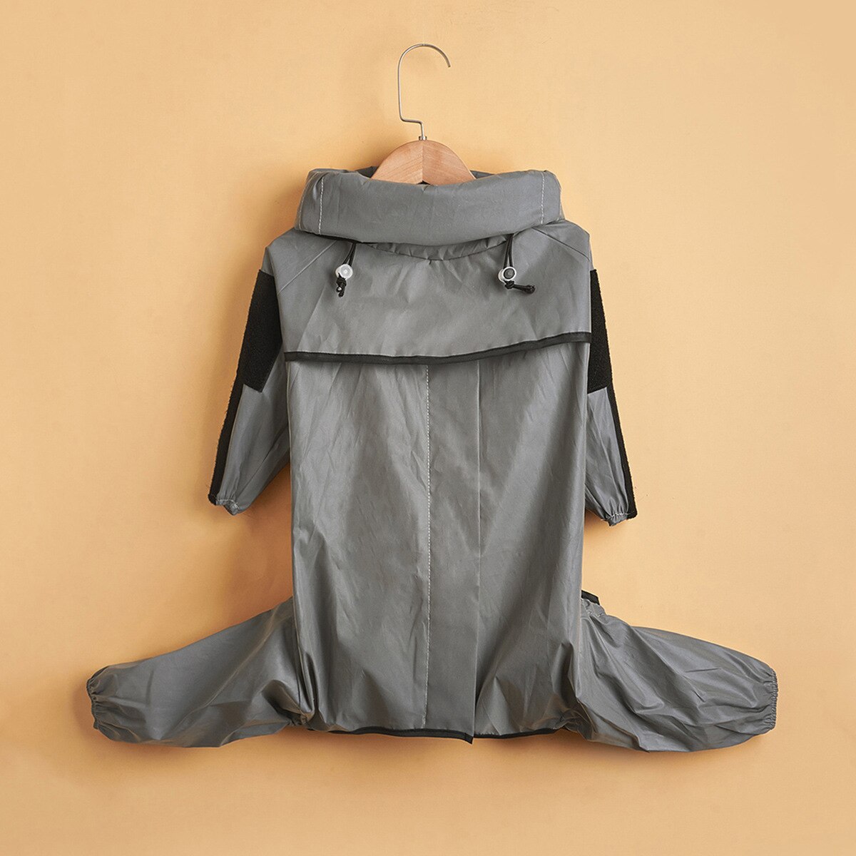 Manteau de pluie réfléchissant avec brassard pour grand chien, combinaison imperméable pour chien Labrador Golden Retriever: L