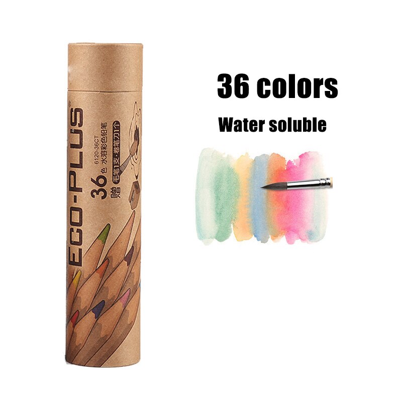 Juego de lápices de colores para colorear de 24/36/48/72, Color a base de aceite para bocetos artísticos L9: Water soluble 36 col