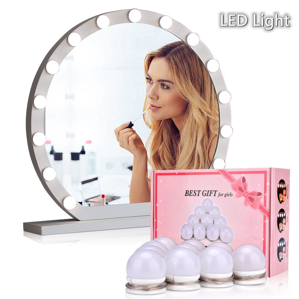 Led make-up lamp make-up spiegel kaptafel led lampen 3 kleuren helderheid wandlamp desktop tafel vrouwen make-up tools