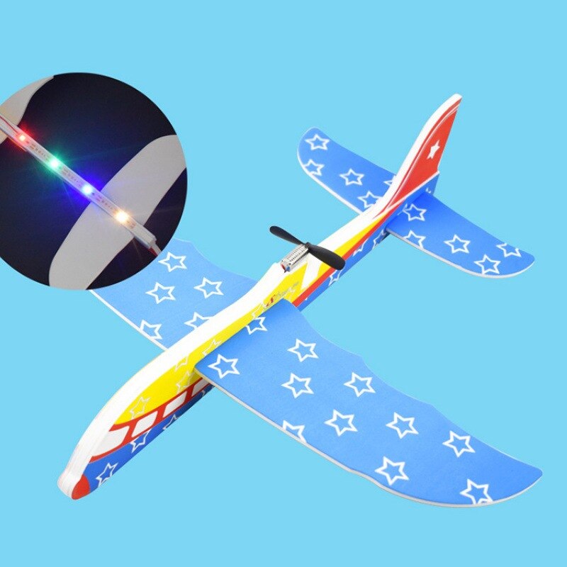 Model fly elektrisk kapacitans svævefly usb opladning drop-resistent skum manøvre fly børns legetøj: Lys inkluderet  yj919 fly model usb-kabel
